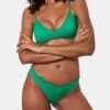 Woman Emerald Green Bralette Bikini