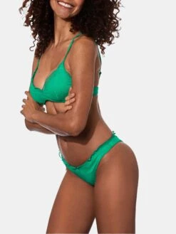 Woman Emerald Green Bralette Bikini -MC2 Saint Barth Shop bikini verde in tulle donna 3