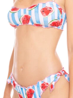 Bandeau Bikini Watermelon Print -MC2 Saint Barth Shop bikini watermelon woman summer