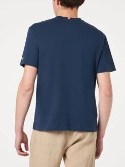 MC2 Saint Barth Man T-shirt With Big Is Better Front Embroidery -MC2 Saint Barth Shop bitter tshirt man blue 3