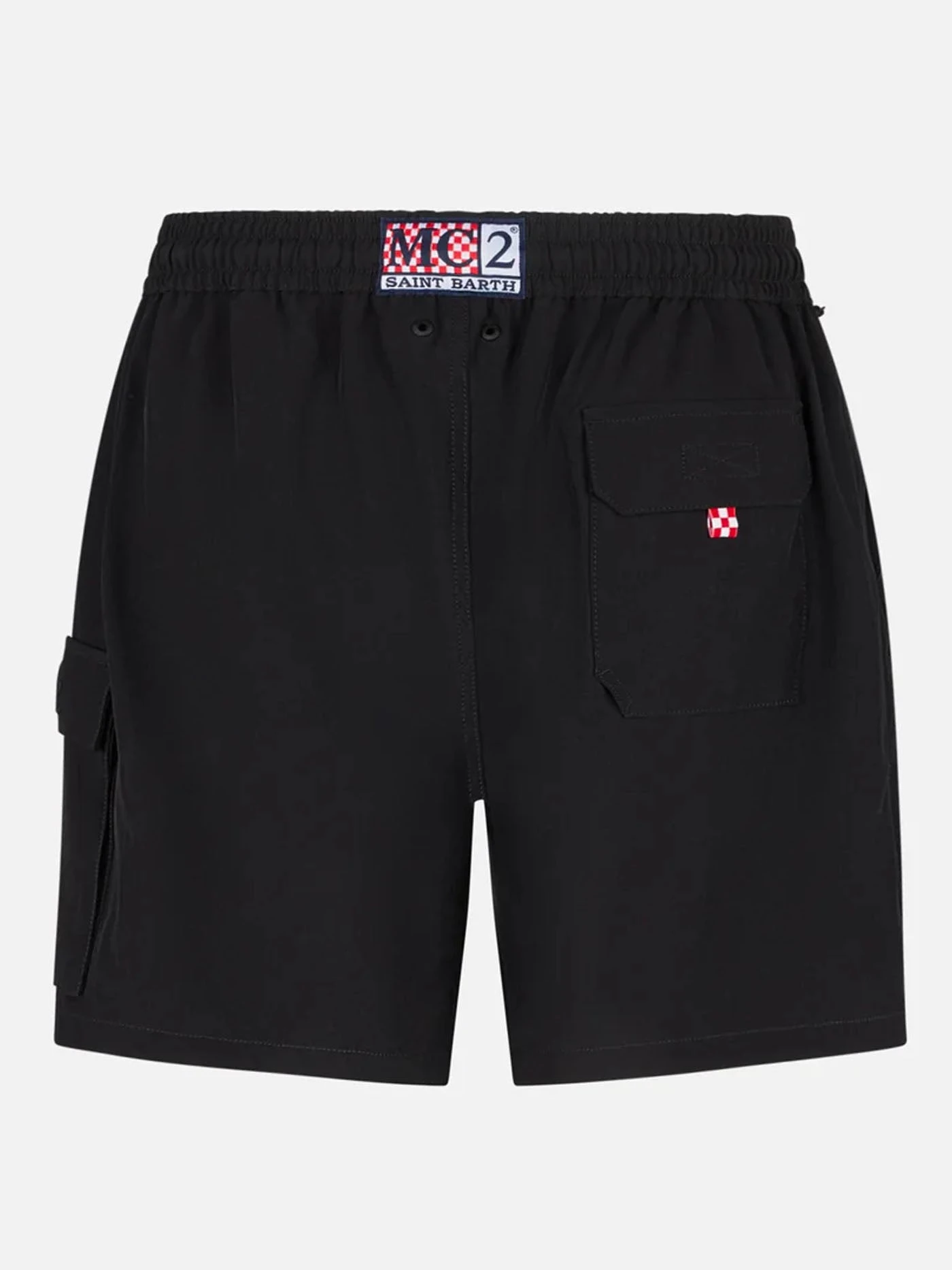 MC2 Saint Barth Man Comfort And Stretch Black Swim Shorts 4 MC2 Saint Barth Man Comfort And Stretch Black Swim Shorts - Image 2