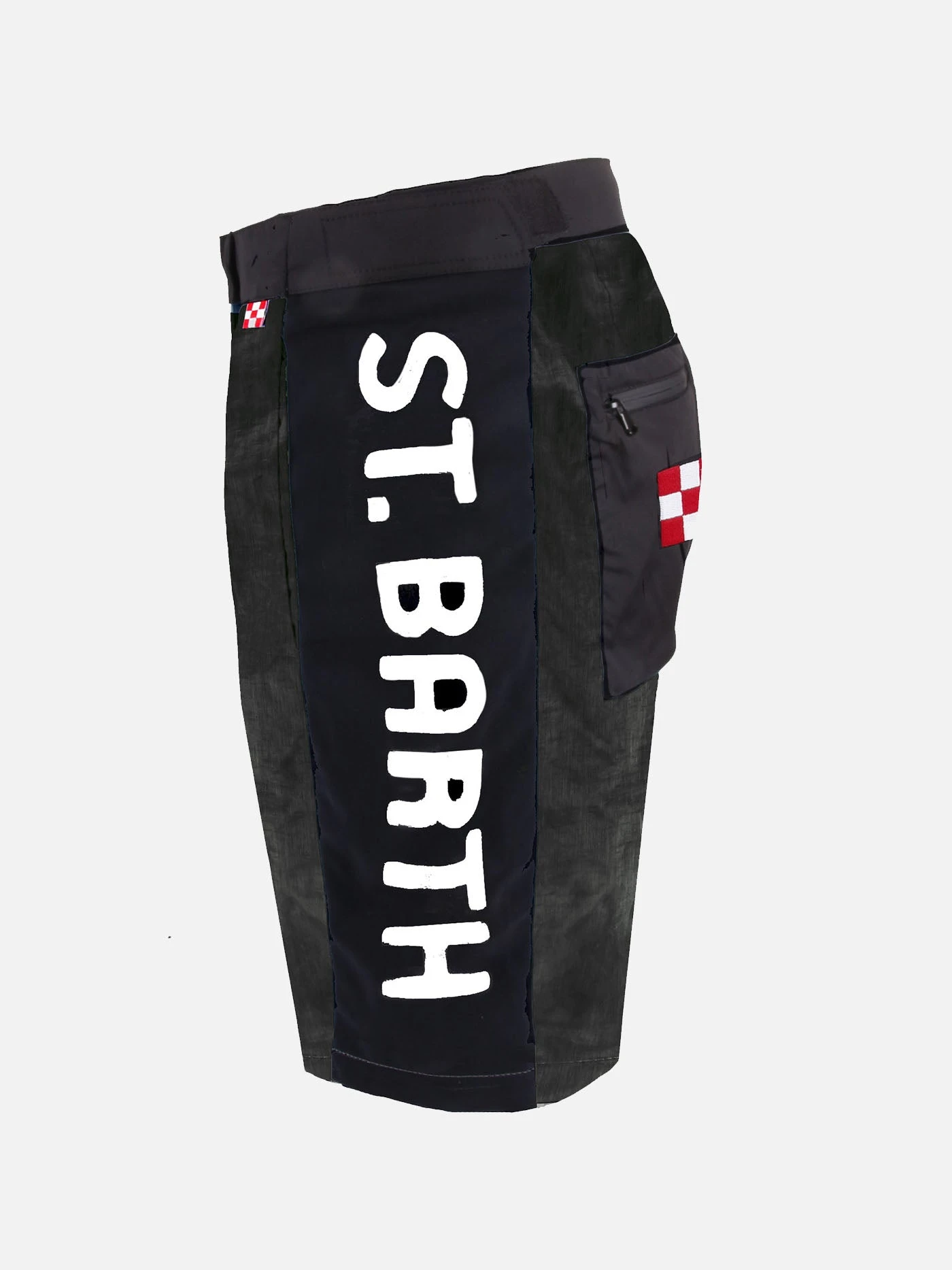 Check Swim Shorts With Contrast Lateral Band 4 Check Swim Shorts With Contrast Lateral Band - Image 2