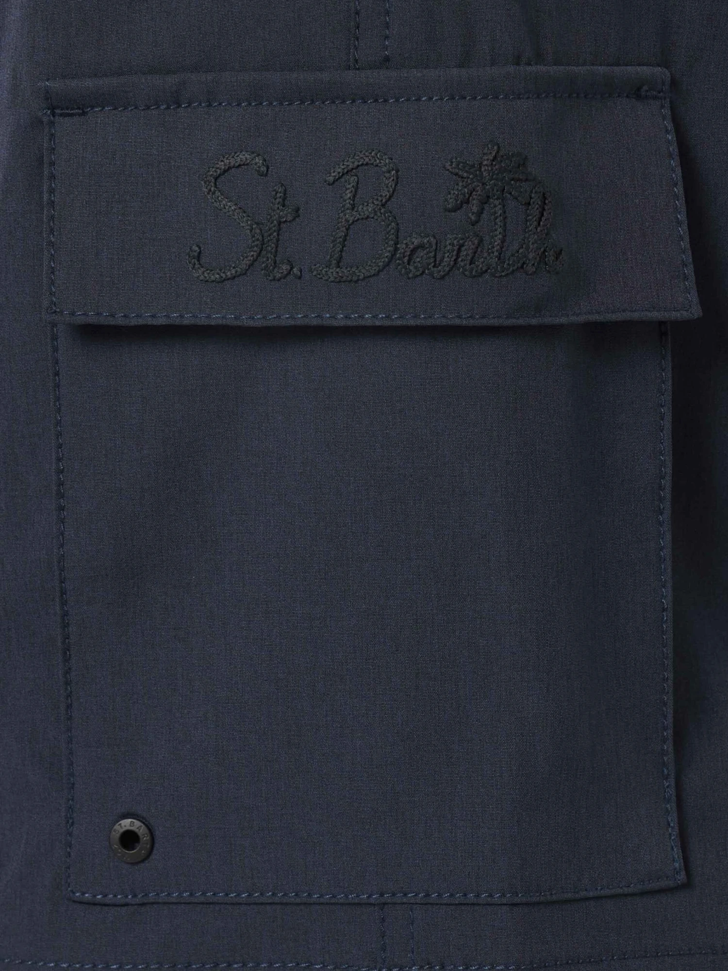 MC2 Saint Barth Man Blue Navy Comfort And Stretch Swim Shorts 7 MC2 Saint Barth Man Blue Navy Comfort And Stretch Swim Shorts - Image 5