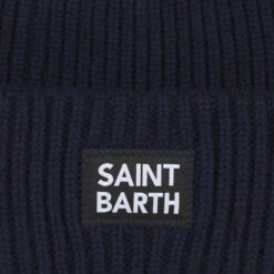MC2 Saint Barth Boy Blue Ribbed Beanie With Saint Barth Label 7 MC2 Saint Barth Boy Blue Ribbed Beanie With Saint Barth Label -MC2 Saint Barth Shop blue ribbed beanie boy 3