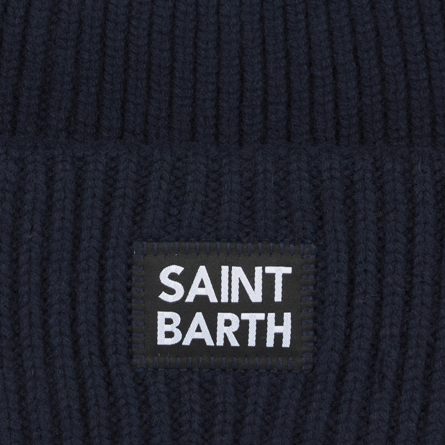MC2 Saint Barth Boy Blue Ribbed Beanie With Saint Barth Label 5 MC2 Saint Barth Boy Blue Ribbed Beanie With Saint Barth Label - Image 3
