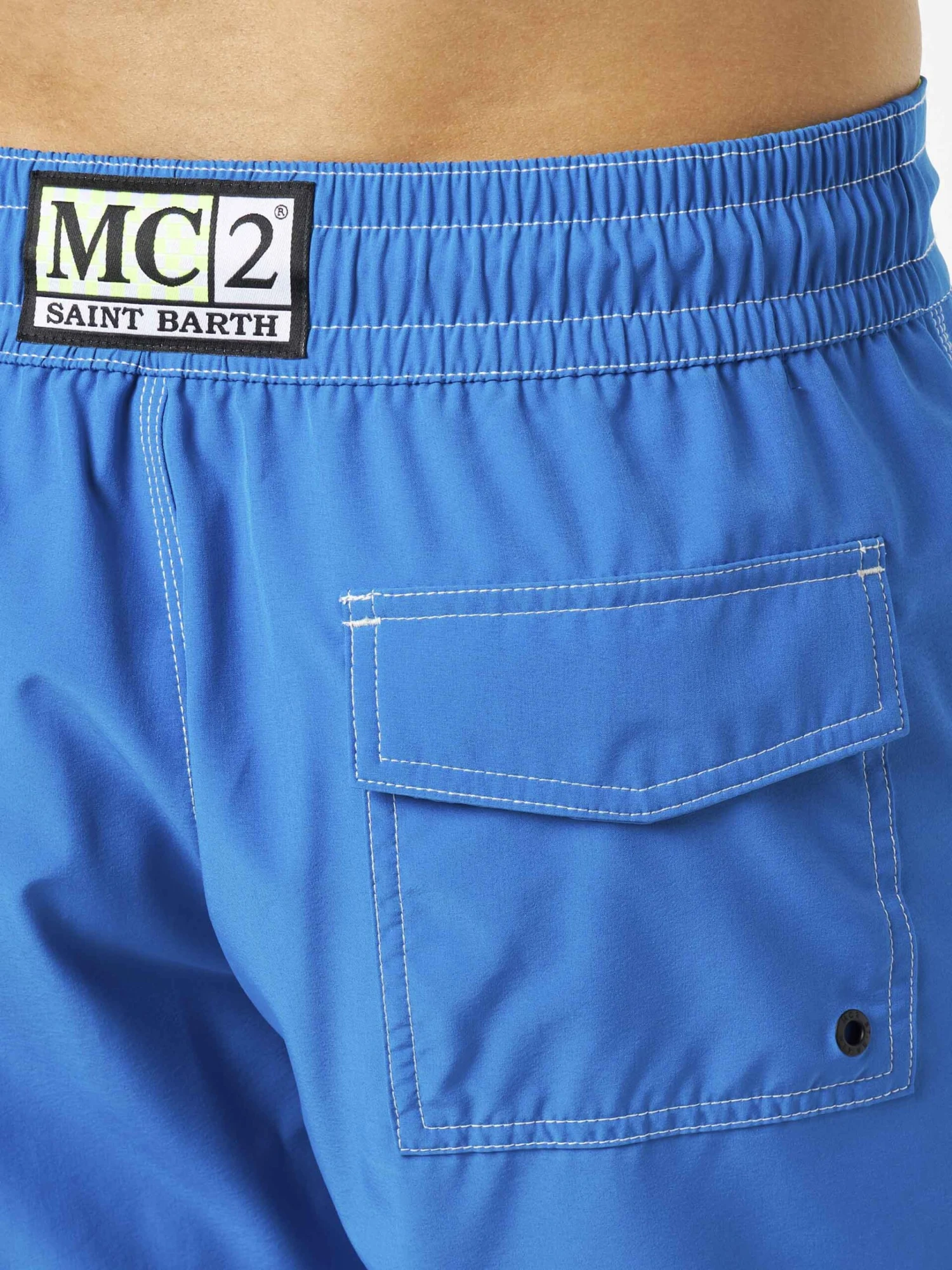 MC2 Saint Barth Long Stretch Bluette Comfort Surf Swim Shorts 7 MC2 Saint Barth Long Stretch Bluette Comfort Surf Swim Shorts - Image 5
