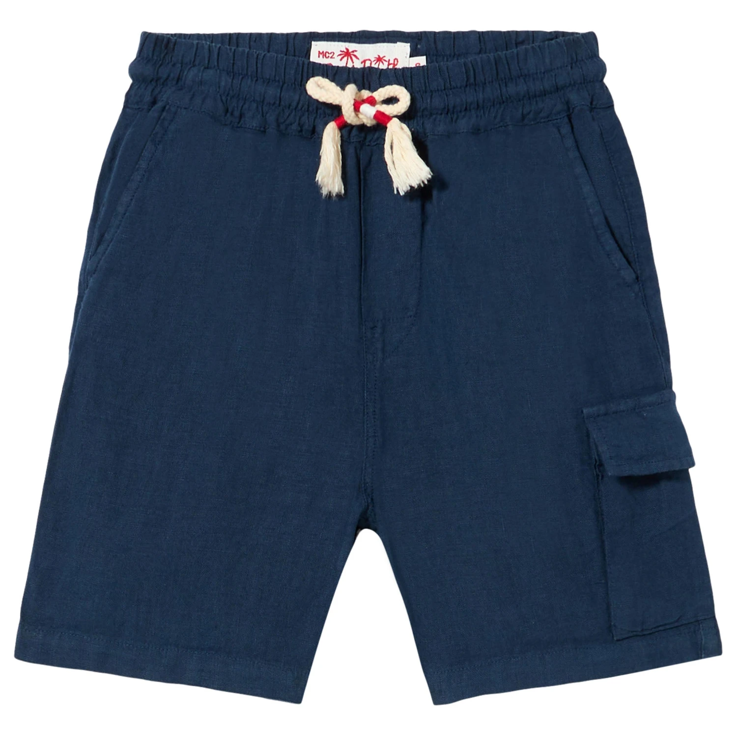 MC2 Saint Barth Boy Blue Navy Linen Bermuda Shorts 6 MC2 Saint Barth Boy Blue Navy Linen Bermuda Shorts - Image 4