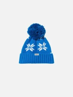 MC2 Saint Barth Boy Blue Beanie With Norwegian Pattern -MC2 Saint Barth Shop boy blue beanie with norwegian pattern3