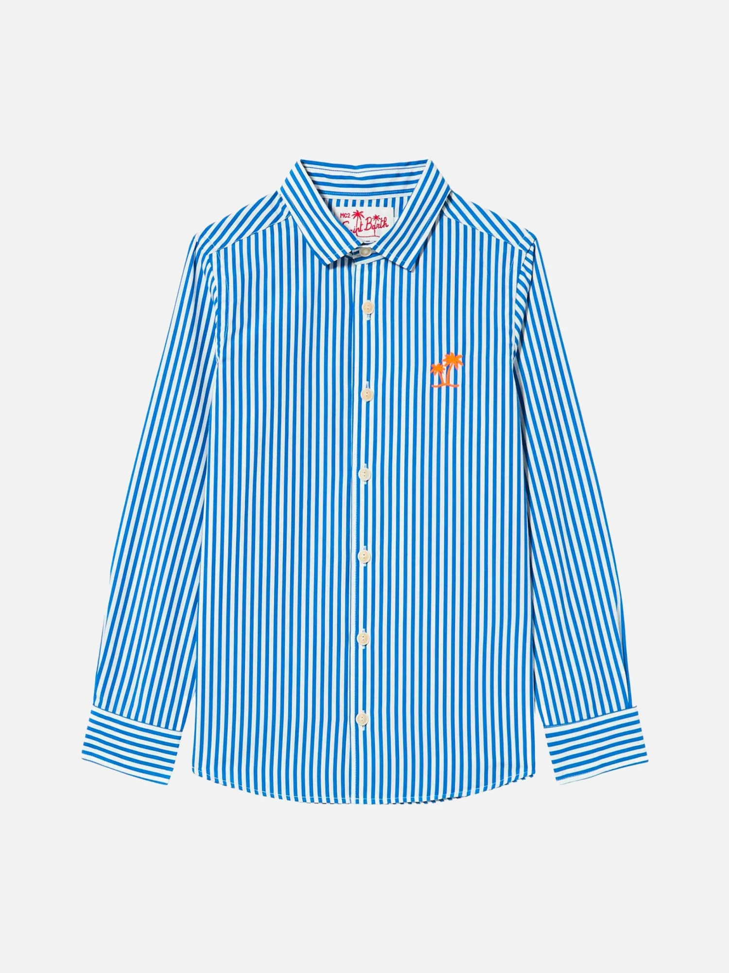 MC2 Saint Barth Striped Cotton Kid Shirt Agnes 3 MC2 Saint Barth Striped Cotton Kid Shirt Agnes