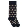MC2 Saint Barth Boy Long Socks With Ginger Biscuit Print