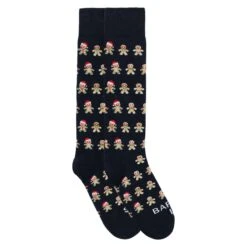 MC2 Saint Barth Boy Long Socks With Ginger Biscuit Print