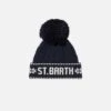MC2 Saint Barth Boy Navy Blue Beanie With Pompon 1 MC2 Saint Barth Boy Navy Blue Beanie With Pompon -MC2 Saint Barth Shop boy navy blue beanie with pompon