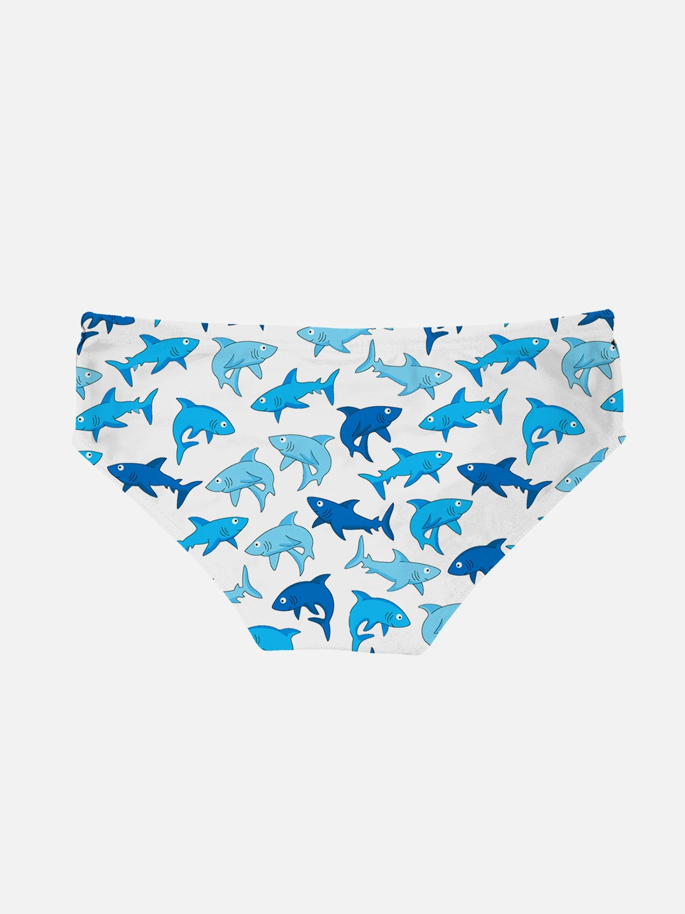 MC2 Saint Barth Boy Swim Briefs With Light Blue Sharks Print 4 MC2 Saint Barth Boy Swim Briefs With Light Blue Sharks Print - Image 2