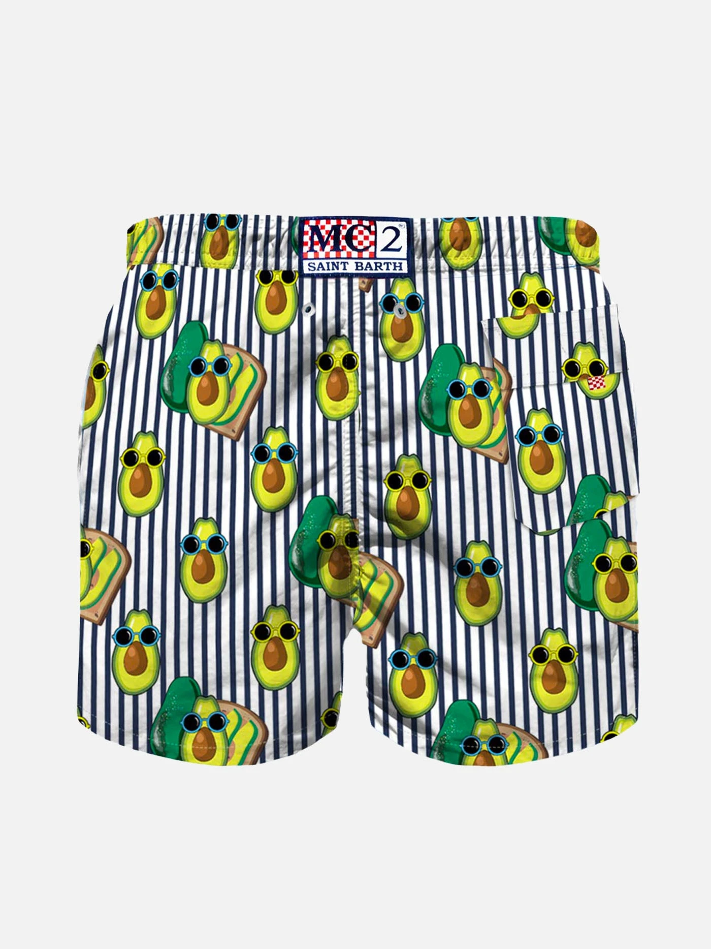 Boy Swim Shorts With Avocado Toast Print 4 Boy Swim Shorts With Avocado Toast Print - Image 2