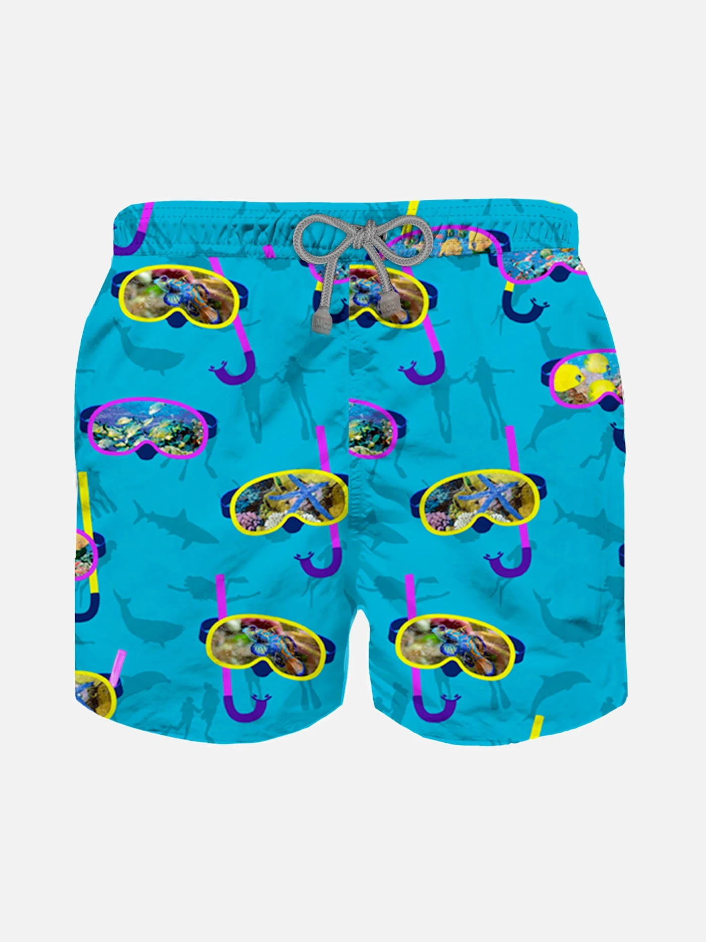 Boy Classic Swim Shorts With Diver Mask Print 3 Boy Classic Swim Shorts With Diver Mask Print
