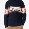 MC2 Saint Barth Half-turtleneck Sweater With Bombardino Lettering -MC2 Saint Barth Shop braided sweater man bombardino 1