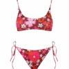 MC2 Saint Barth Woman Bralette Bikini With Retro Flower Print -MC2 Saint Barth Shop bralette bikini flower power 1