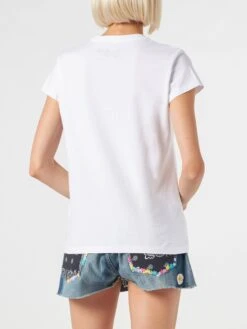 MC2 Saint Barth Woman Cotton T-shirt With The Bride (maybe) Embroidered -MC2 Saint Barth Shop bride maybe embroidery tshirt 2