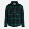 MC2 Saint Barth Boy Wooly Shirt With Tartan Print