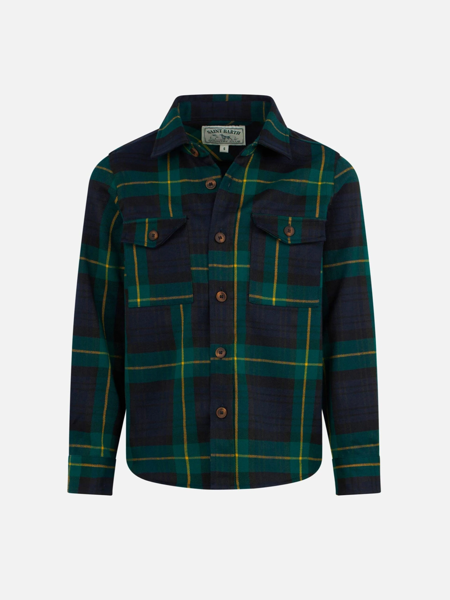MC2 Saint Barth Boy Wooly Shirt With Tartan Print 3 MC2 Saint Barth Boy Wooly Shirt With Tartan Print