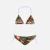 MC2 Saint Barth Girl Triangle Bikini With Mimetic Bandanna Print -MC2 Saint Barth Shop camouflage bandanna bikini girl 1 1