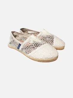 Off White Macramè Espadrillas