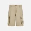 MC2 Saint Barth Boy Beige Cotton Cargo Shorts