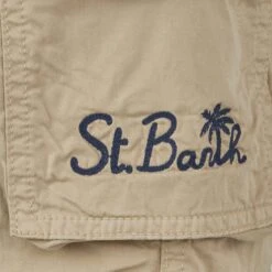 MC2 Saint Barth Boy Beige Cotton Cargo Shorts -MC2 Saint Barth Shop cargo bermuda beige boy 3