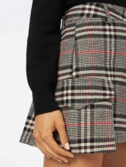 MC2 Saint Barth Woman Cargo Miniskirt With Pockets -MC2 Saint Barth Shop cargo miniskirt woman prince wales 3