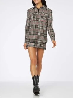 MC2 Saint Barth Woman Cargo Miniskirt With Pockets -MC2 Saint Barth Shop cargo miniskirt woman prince wales 4