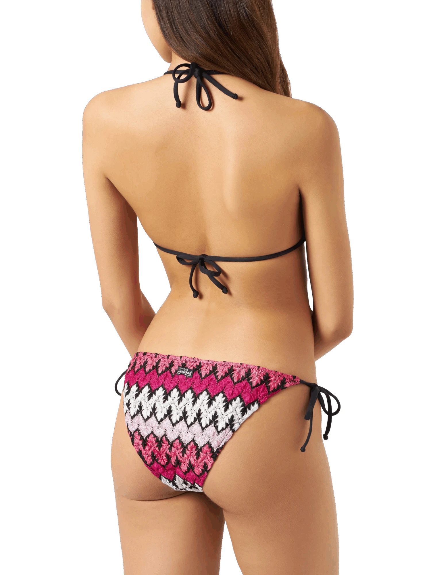 Woman Chevron Knitted Triangle Bikini 5 Woman Chevron Knitted Triangle Bikini - Image 3