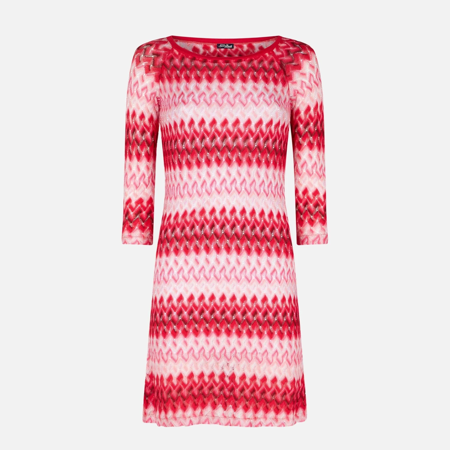 Multicolor Red Knitted Mini Dress 5 Multicolor Red Knitted Mini Dress - Image 3