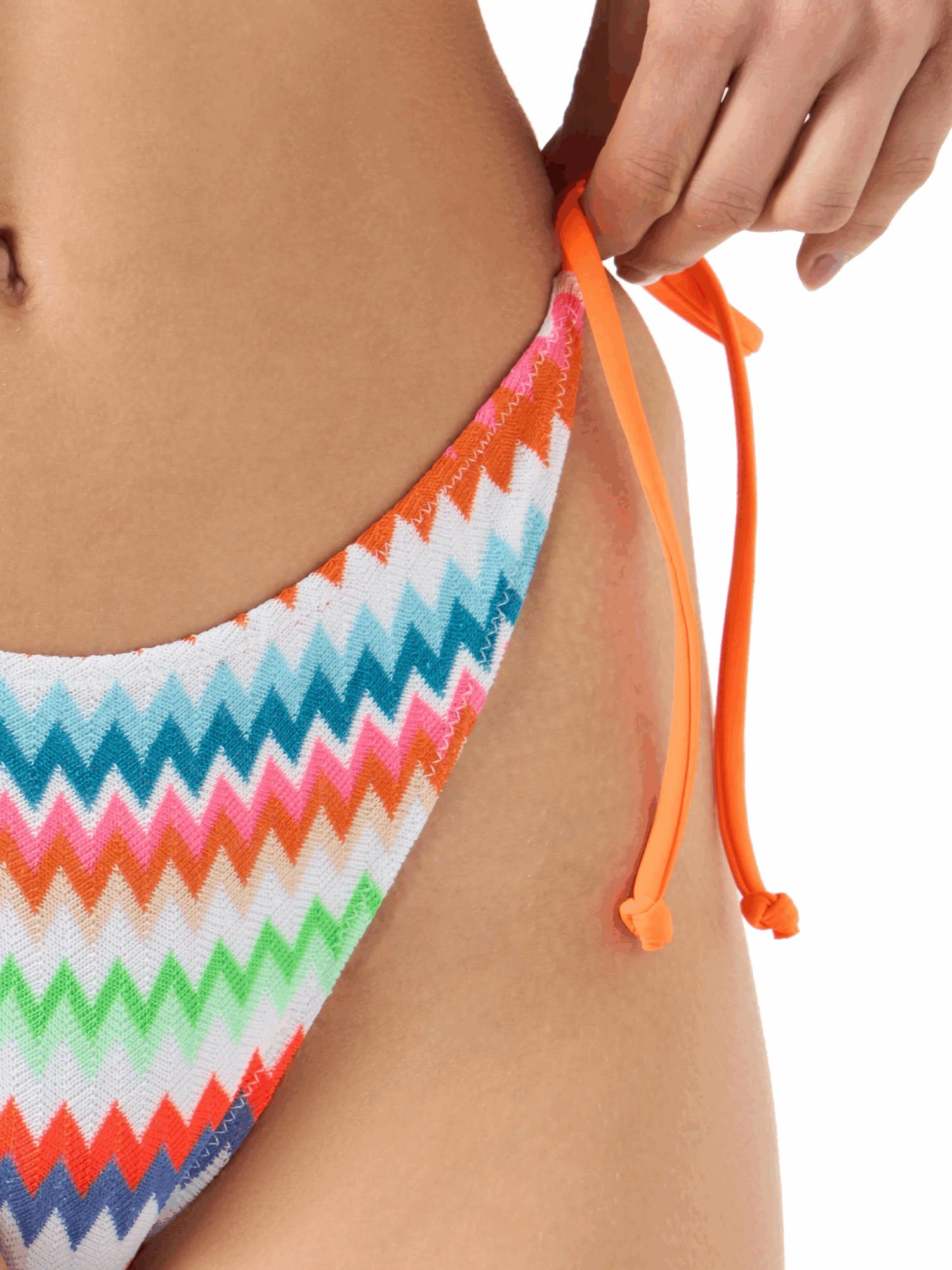 MC2 Saint Barth Woman Triangle Bikini With Print Chevron Pattern 6 MC2 Saint Barth Woman Triangle Bikini With Print Chevron Pattern - Image 4