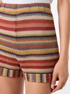 Navajo Style Knitted Shorts -MC2 Saint Barth Shop chevron knitted beach shorts 3