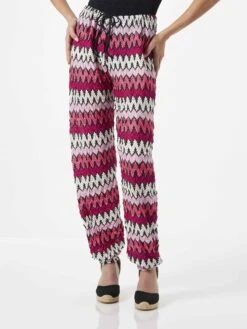 Chevron Knitted Jogger Pants
