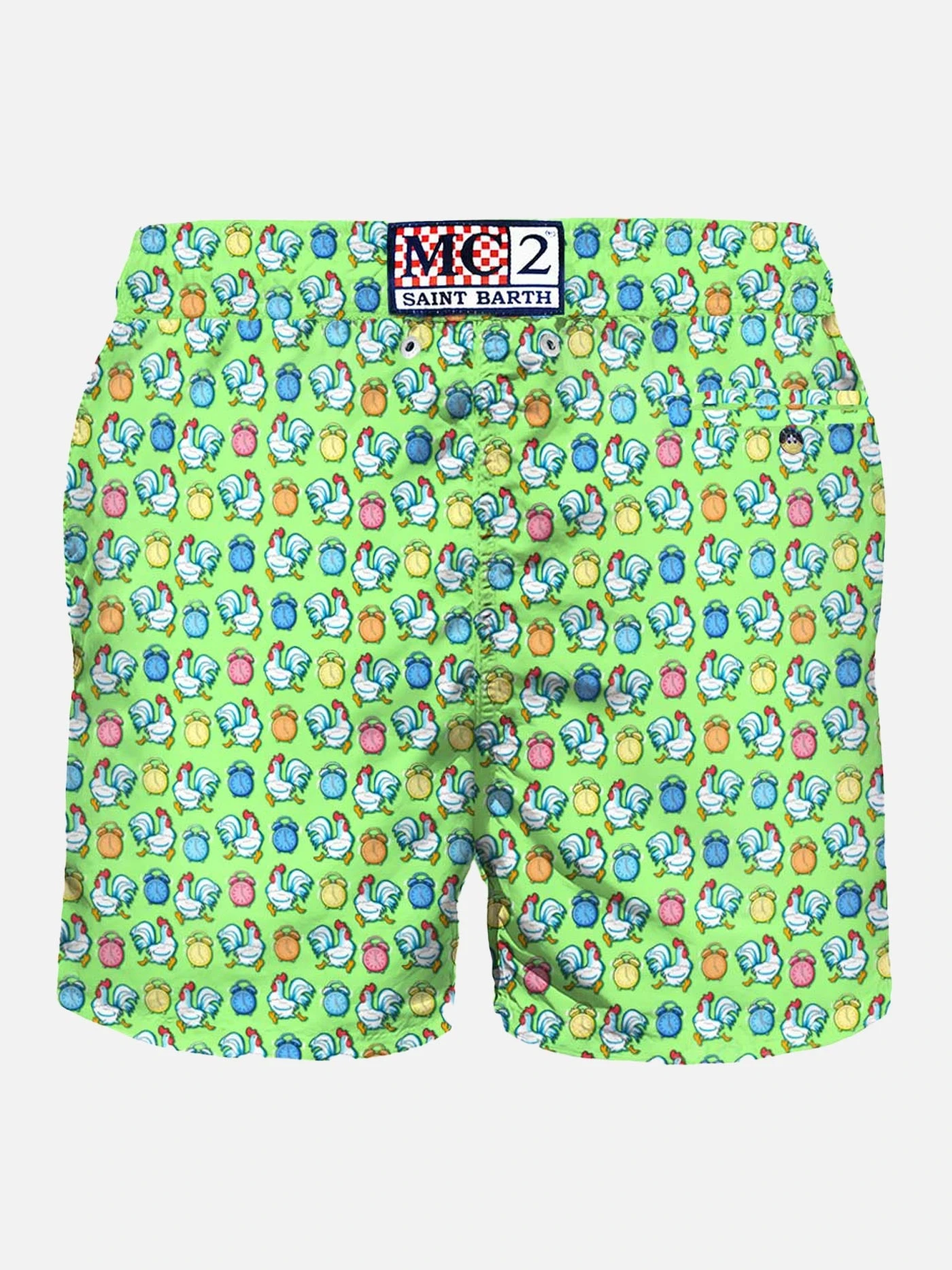 Light Fabric Man Swim Shorts Roosters Print 4 Light Fabric Man Swim Shorts Roosters Print - Image 2