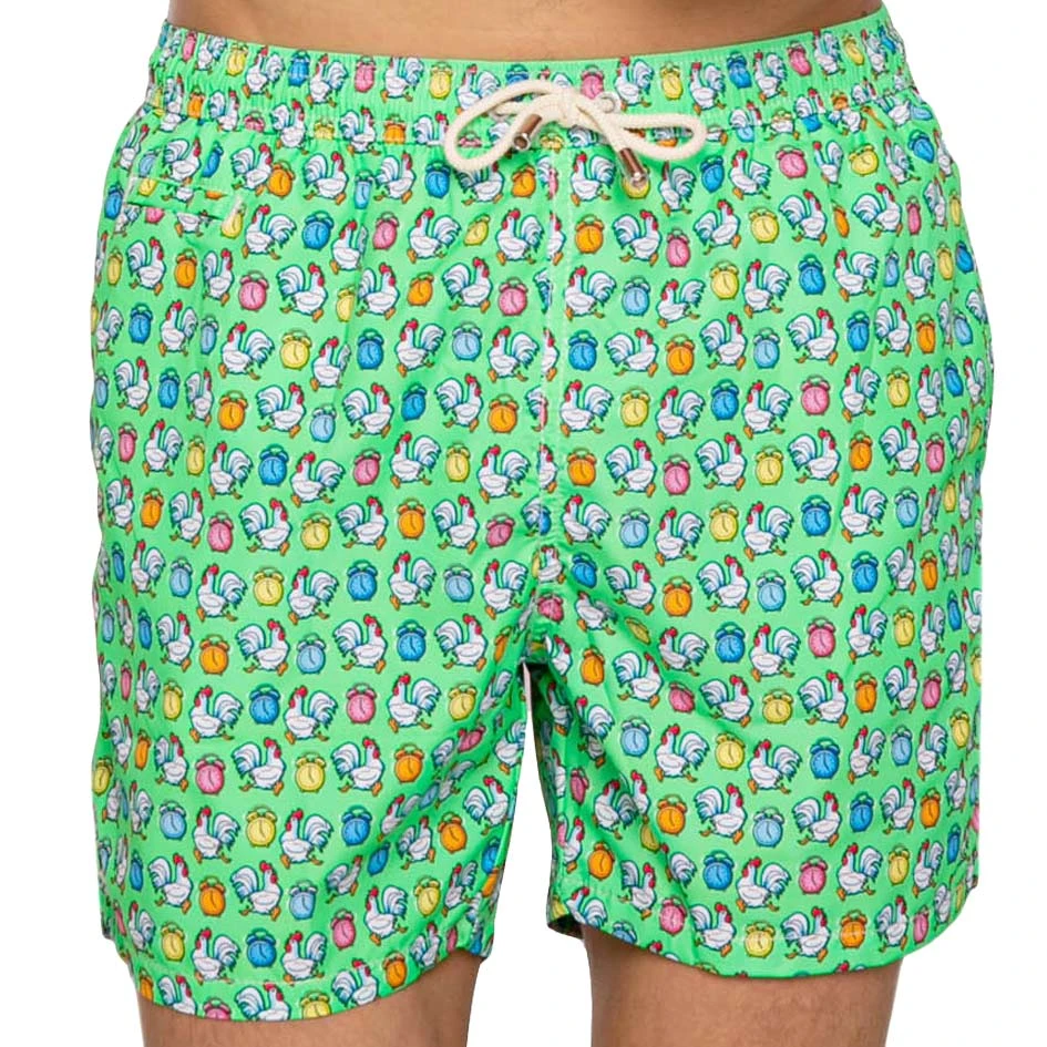 Light Fabric Man Swim Shorts Roosters Print 5 Light Fabric Man Swim Shorts Roosters Print - Image 3