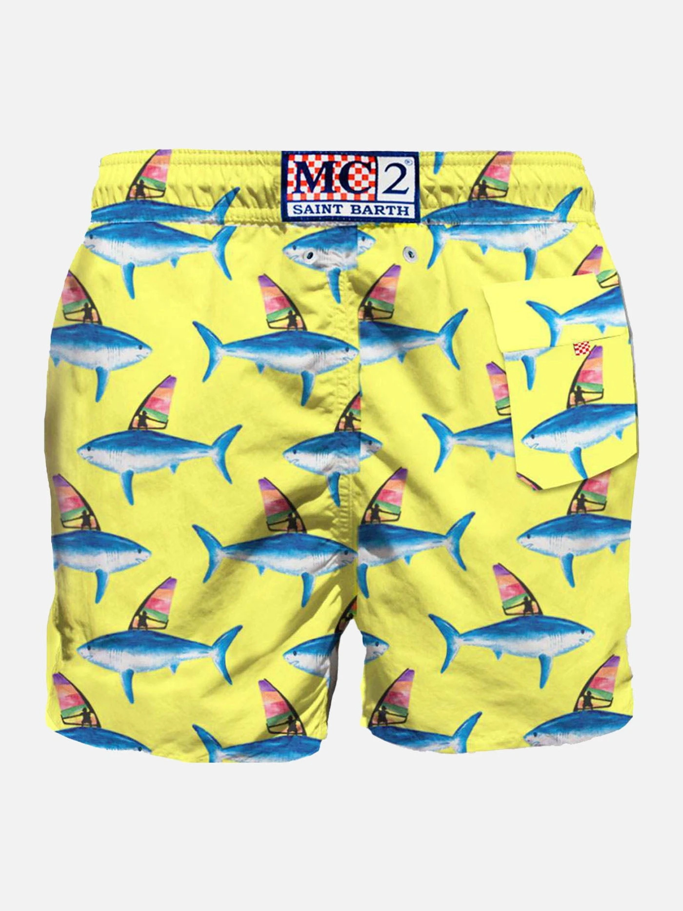 Mid-length Swim Shorts With Sharks Print 4 Mid-length Swim Shorts With Sharks Print - Image 2
