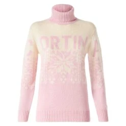 MC2 Saint Barth Woman Turtleneck Sweater With Cortina Print -MC2 Saint Barth Shop cortina sweater turtleneck woman