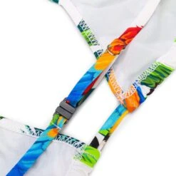 Girl Bikini Parrots Print -MC2 Saint Barth Shop costume bimba bikini tropical