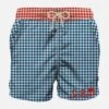 Man Swim Shorts Gingham Print With Pocket 2 Man Swim Shorts Gingham Print With Pocket -MC2 Saint Barth Shop costume bluette old school tattoo uomo 0000 back swimshort man vichy blue red