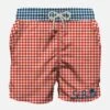 Man Swim Shorts Gingham Print And Pocket 2 Man Swim Shorts Gingham Print And Pocket -MC2 Saint Barth Shop costume bluette old school tattoo uomo 0000 costume vichy rosso blu uomo mc2