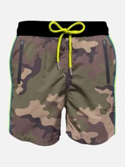 Light Fabric Man Swim Shorts With Zipped Pockets