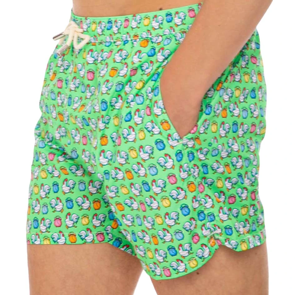 Light Fabric Man Swim Shorts Roosters Print 6 Light Fabric Man Swim Shorts Roosters Print - Image 4
