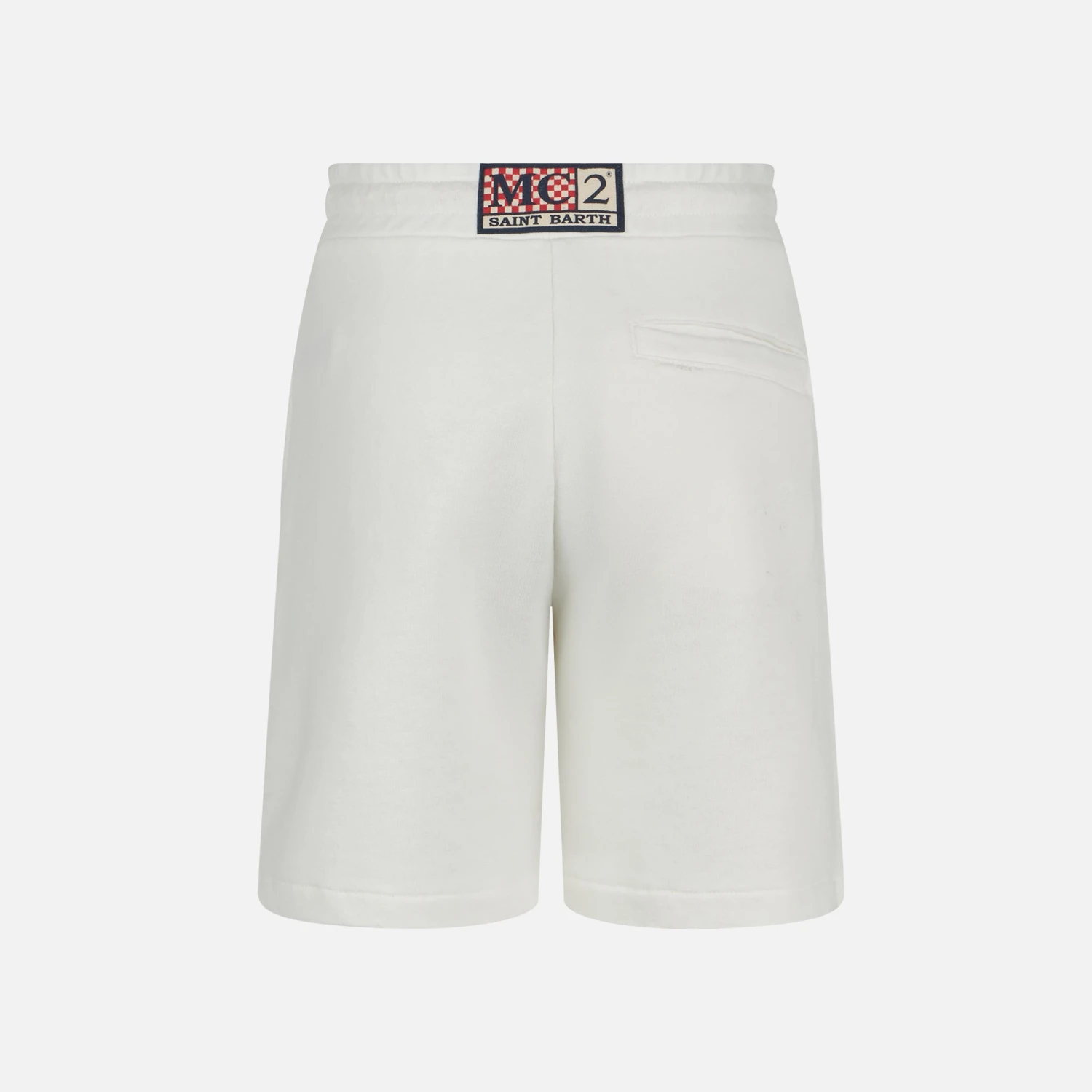 MC2 Saint Barth Boy Cotton White Bermuda 4 MC2 Saint Barth Boy Cotton White Bermuda - Image 2