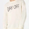 Man Crewneck Knitted Sweater With Day Off Embroidery -MC2 Saint Barth Shop crewneck knitted sweater with day off embroidery 1