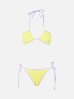 MC2 Saint Barth Woman Yellow Crinkle Bandeau Bikini | MELISSA SATTA SPECIAL EDITION 9 MC2 Saint Barth Woman Yellow Crinkle Bandeau Bikini | MELISSA SATTA SPECIAL EDITION -MC2 Saint Barth Shop crinkle bikini melissa satta