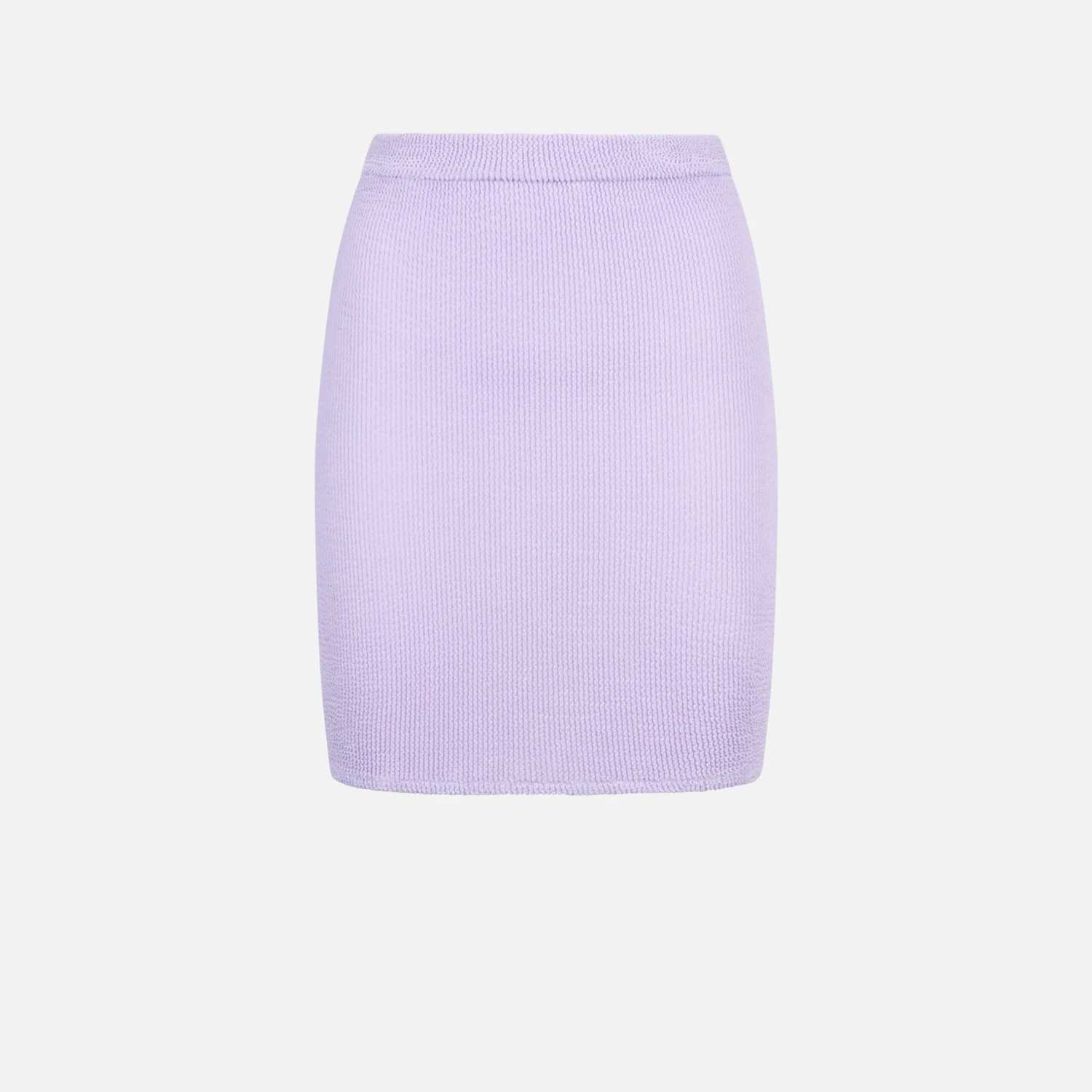 MC2 Saint Barth Woman Lilac Crinkle Mini Skirt 6 MC2 Saint Barth Woman Lilac Crinkle Mini Skirt - Image 4