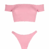 MC2 Saint Barth Woman Crinkle Wide Shoulder Strap Bikini 1 MC2 Saint Barth Woman Crinkle Wide Shoulder Strap Bikini -MC2 Saint Barth Shop crinkle offshoulder bikini pink 4