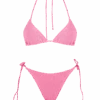MC2 Saint Barth Woman Pink Crinkle Triangle Bikini -MC2 Saint Barth Shop crinkle triangle bikini woman 4 1